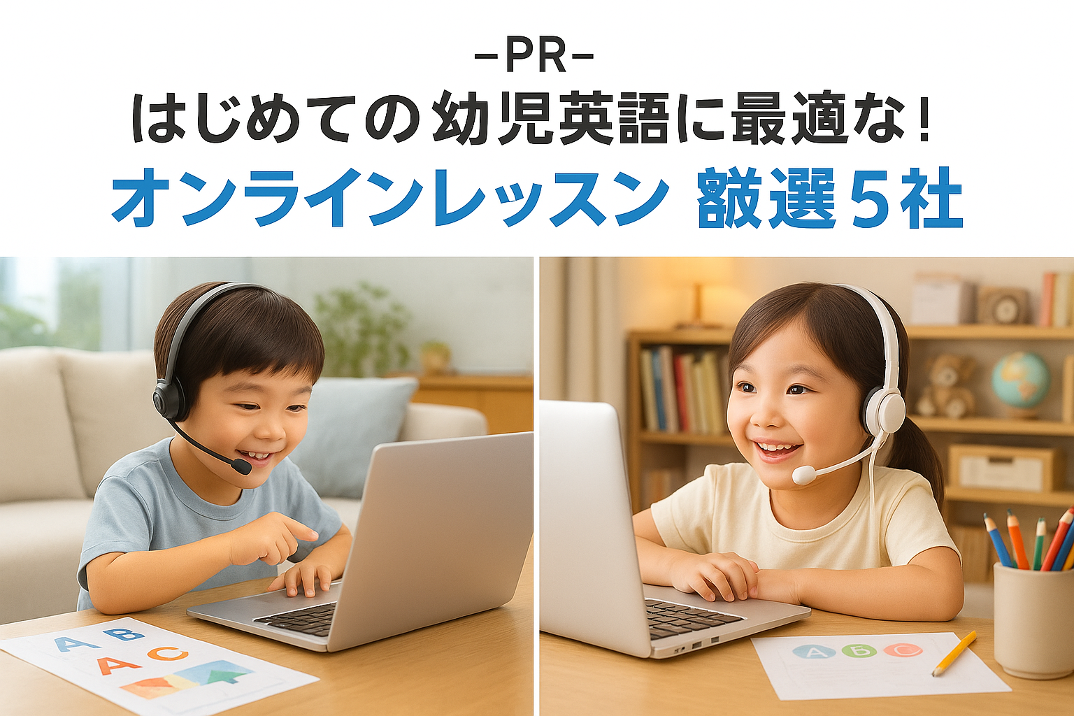 はじめての幼児英語に最適な！オンラインレッスン厳選5社｜1位はECCオンラインレッスン（キッズ）