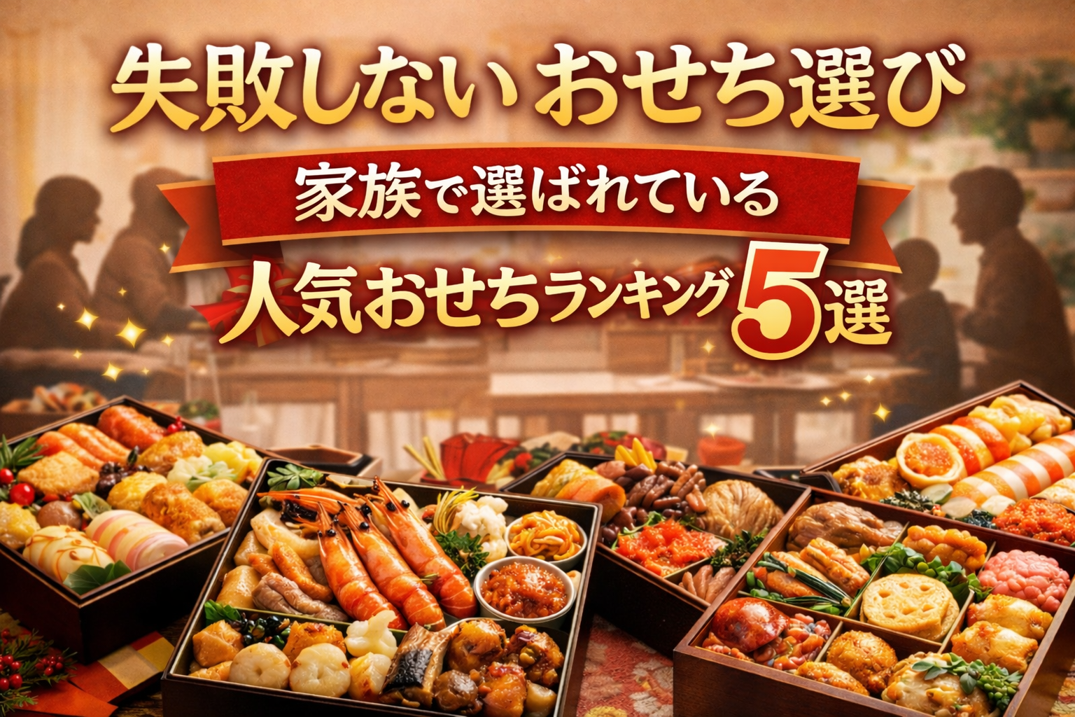 【2025年最新版】家族で満足できるおせちランキングTOP5