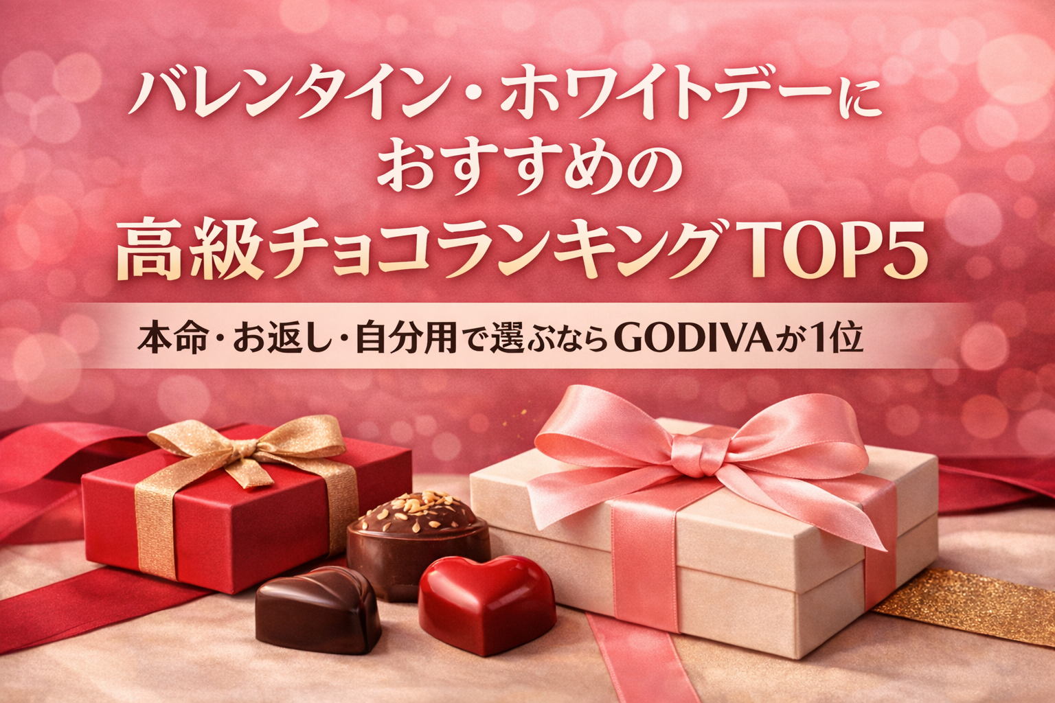バレンタイン・ホワイトデーにおすすめの高級チョコランキングTOP5